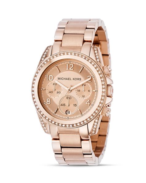 bloomingdales michael kors watch rose gold|Rose Gold Tone Michael Kors Accessories, Watches.